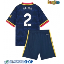 Maglie da calcio Arsenal William Saliba #2 Seconda Maglia Bambino 2026-27 Manica Corta + Pantaloni corti)